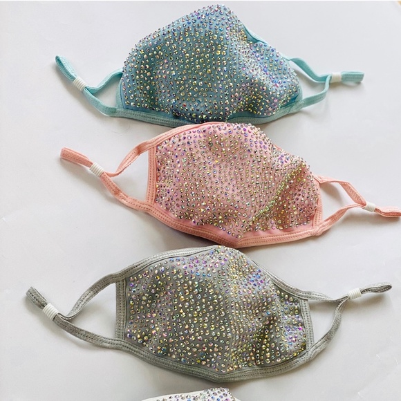 Bling Bling Rhinestone Fashion Masks - Picture 2 of 2